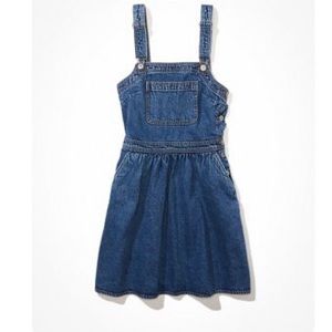 AE Denim Mini Overall Dress